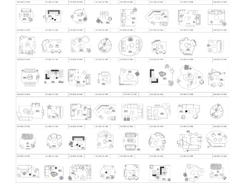  2023平面布局设计网红cad图库 