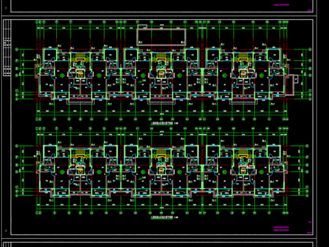  观澜府17号楼给排水及水灭火系统设计CAD施工图 