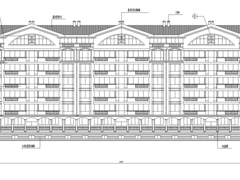  碧海花园建筑cad施工图 