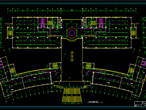  图书信息中心弱电CAD施工图 