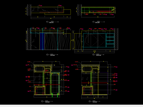  家庭水吧台CAD施工图 