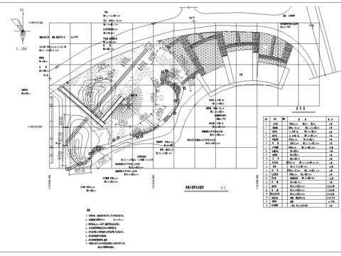  某公園綠化CAD總平面圖 