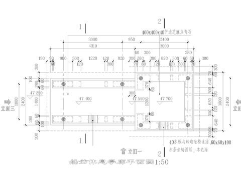  廊亭CAD节点大样 