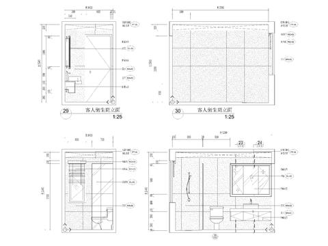  卫生间节点大样 