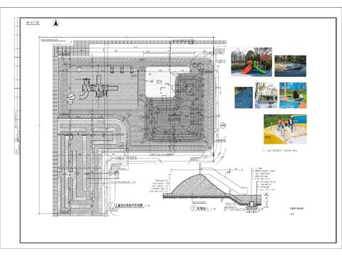  儿童活动场cad平面图 