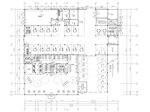  本田4S店cad平面图 
