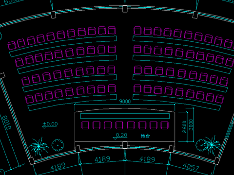  检察院会议室装饰施工图 