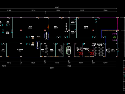  厂房生产车间平面图 