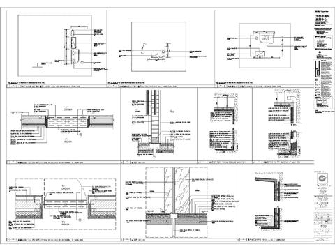  酒店SPA区桑拿房标准节点大样图 