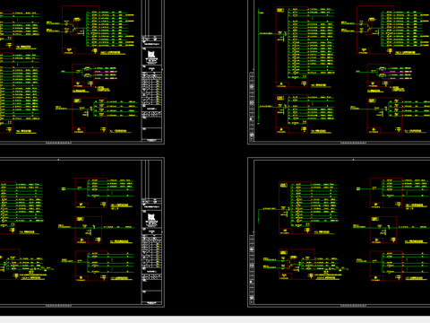  灵宝某小区售楼处电气CAD施工图 
