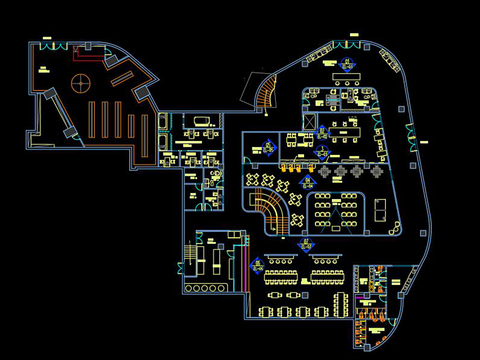  养老院cad施工图 