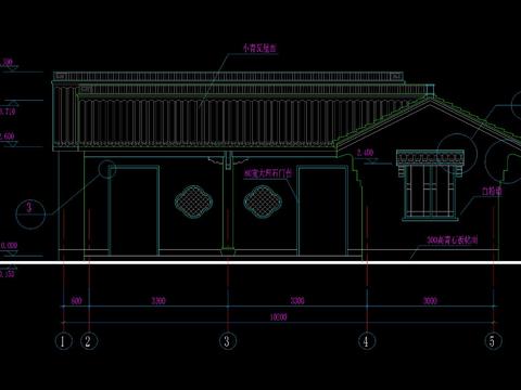  中式古建仿古厕所节点大样 