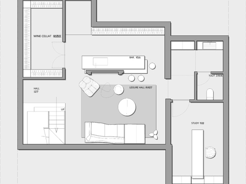  255㎡三层联排别墅户型平面图 
