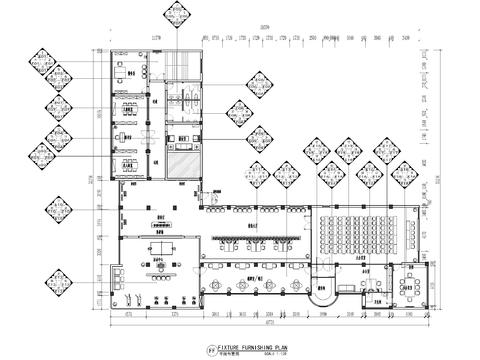  某700㎡社區(qū)服務(wù)中心cad施工圖 
