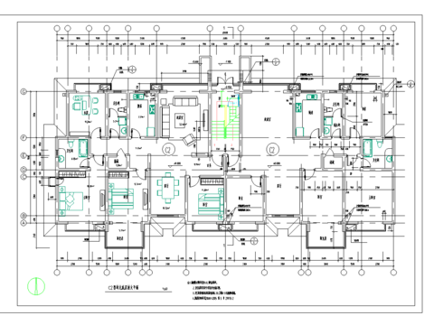  金色港湾平面CAD施工图 