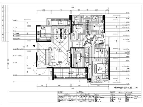  欧式住宅cad施工图 