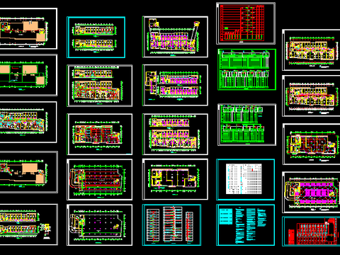  十二层公寓电气CAD施工图 