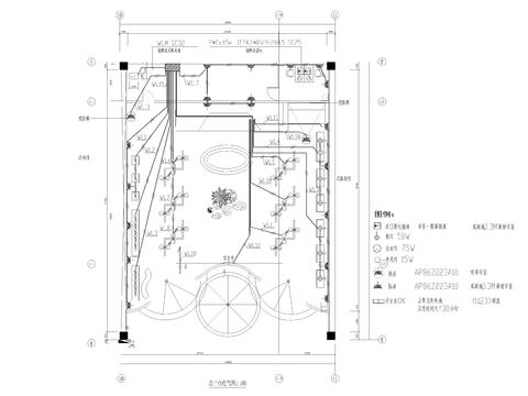  展区照明配电 电话网络CAD施工图 
