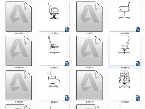  办公会议桌 洽谈桌cad图库 