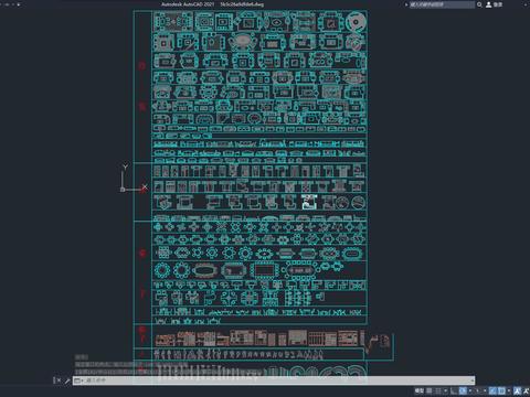  沙发平面CAD施工图 