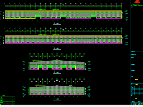  安东园长江精密厂工程CAD 