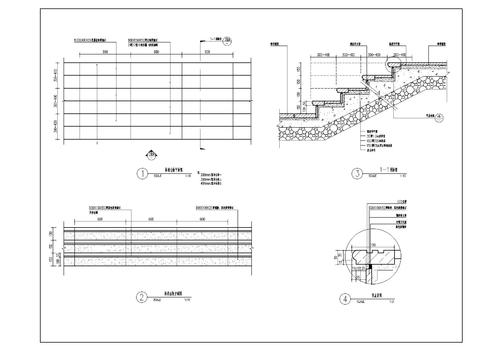  标准台阶详图cad大样图 