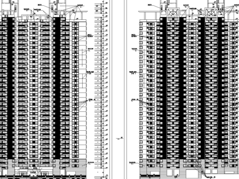  高層建筑CAD施工圖 