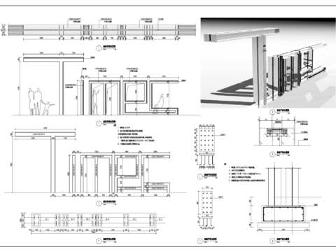  钢构造型cad大样图 