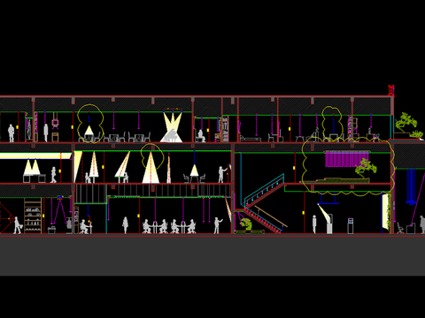  灯光节点设计CAD施工图 