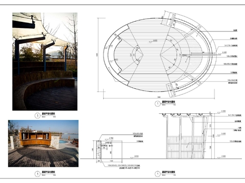  玻璃廊架cad详图 