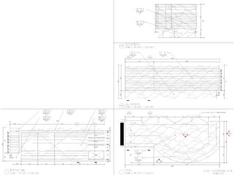  接待台节点大样图 