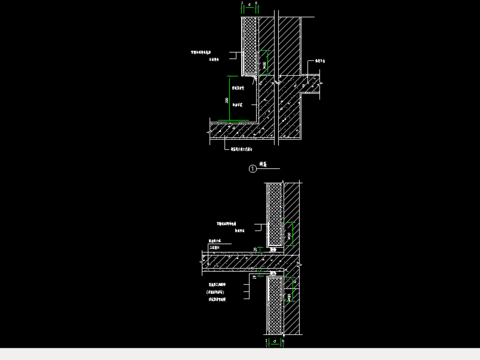  阳台雨蓬cad节点图 