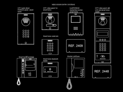  智能家居cad图库 