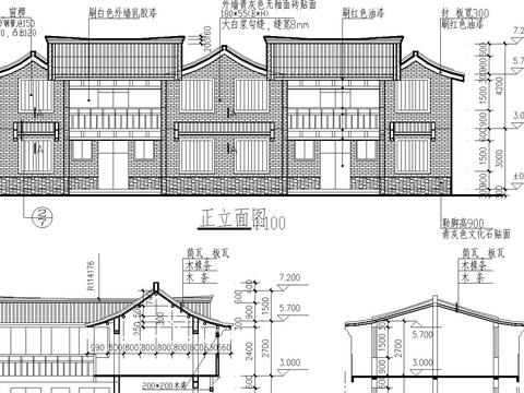  李白故居风景CAD施工图 