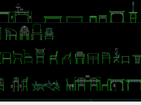  装修CAD图块大全 