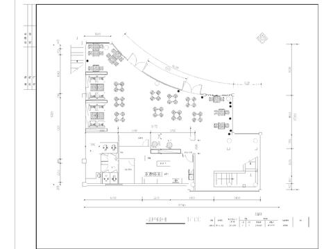  贝拉咖啡店CAD施工图 