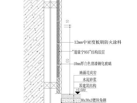  踢脚线CAD节点图 