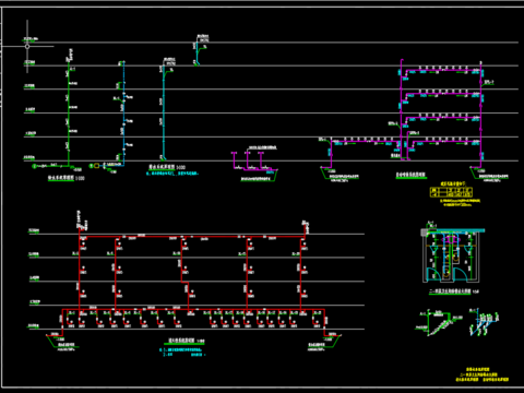  鼎世华府25号楼给排水CAD施工图 