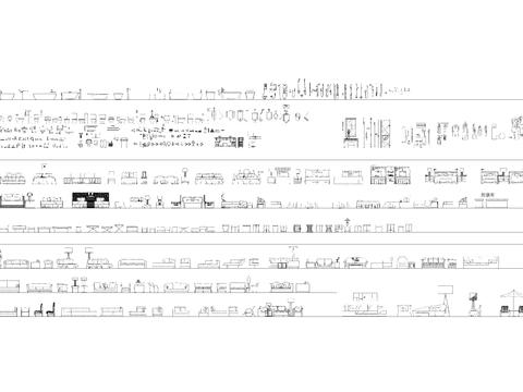  最新立面图块cad图库 