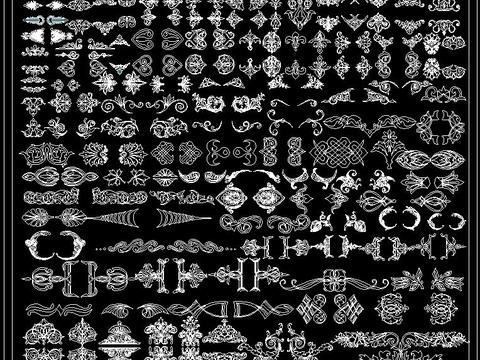  最新欧式CAD花纹图案 