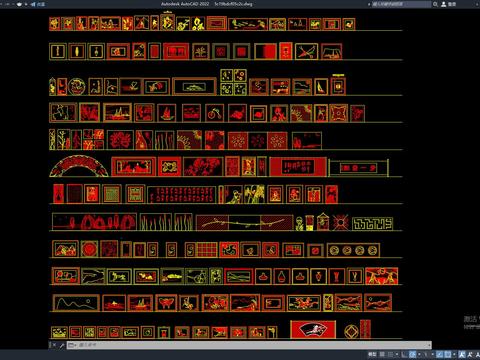  装饰画CAD施工图 