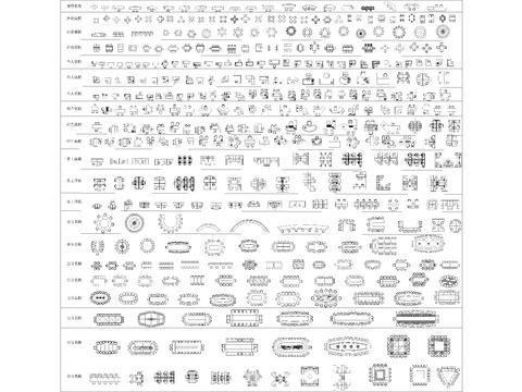  工裝辦公用品CAD施工圖 
