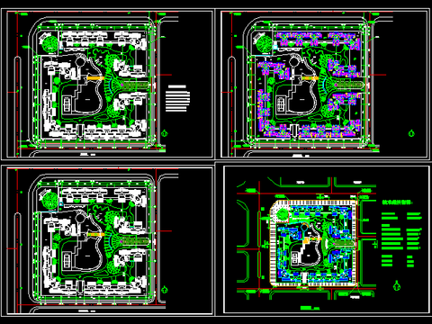  小区住宅楼规划cad平面图 