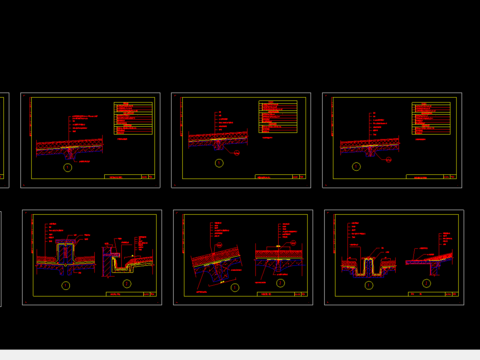  预制屋面节点CAD施工图 