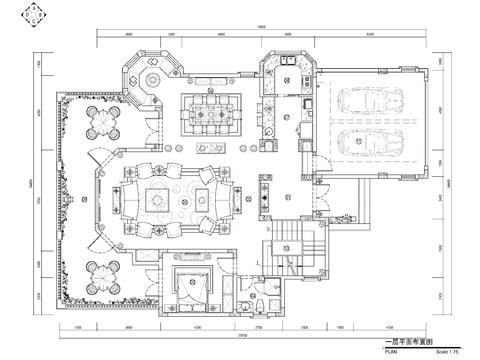  四層別墅CAD施工圖 