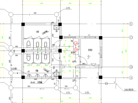  建筑cad施工圖 