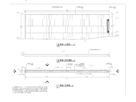  特色景墙节点大样图 