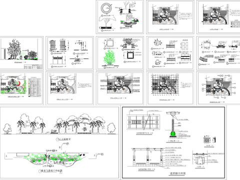  小区环境CAD施工图 