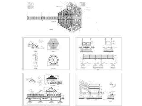  木眺台亲水平台节点大样 