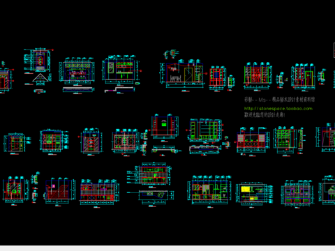  厨房餐厅cad大样图 